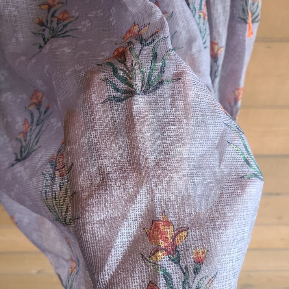 Anthropologie Top Sachin Babi Blouse Acacia Floral Tassle Cottagecore Boho NWT M - Picture 7 of 7